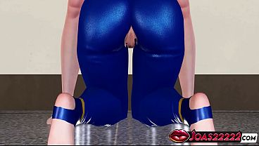 Chun Li 3D en un servicio de paja con su polla enorme