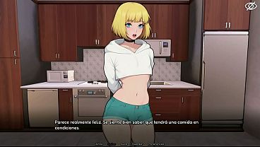 Femboy atascado en la lavadora con su culo al aire