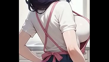 Novia de anime con tetas enormes pide más duro