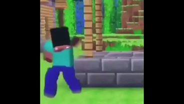 Steve de Minecraft se folla a una gata en el mundo de bloques